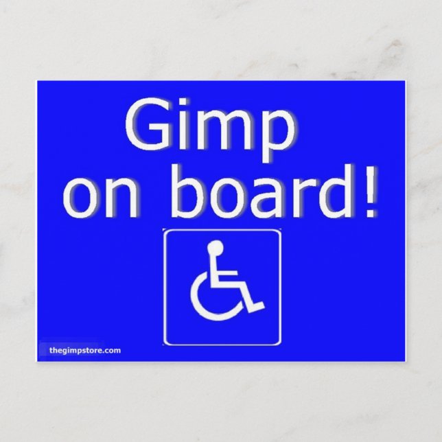 thegimpstore.com vykort (Framsida)