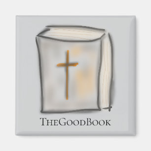 TheGoodBook Kristna Bibeln med Kors Magnet