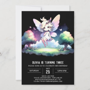 Theme Cute Fairy Birthday Inbjudningar