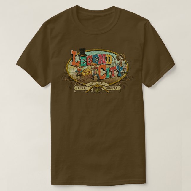 Theme Park Legend City Arizona 1963 T Shirt (Design framsida)