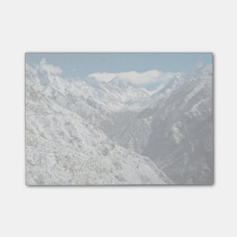 Themed berg, fryst av underbara Mount Everest in Post-it Block