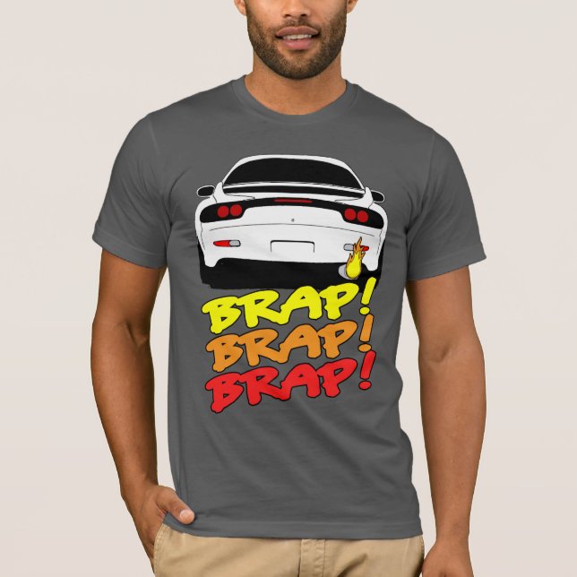 Themed BRAP skjorta för RX7 T Shirt (Framsida)