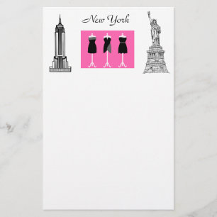 Themed brevpapper för New York City mode
