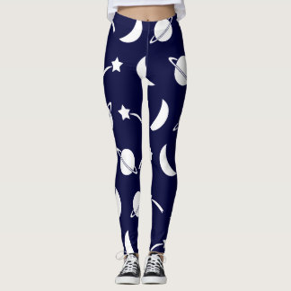 Themed damasker för utrymme leggings
