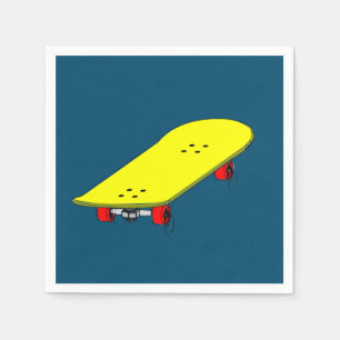 Themed födelsedagsfest för Skateboard Pappersservett