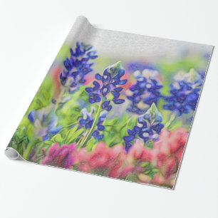 Themed gåvasjal för Bluebonnet Presentpapper