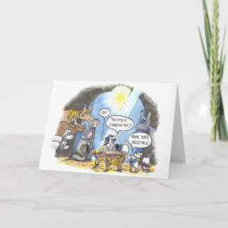 Themed julkort för get helgkort