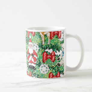 Themed kortkortprydnadar för nordpolen på kaffemugg