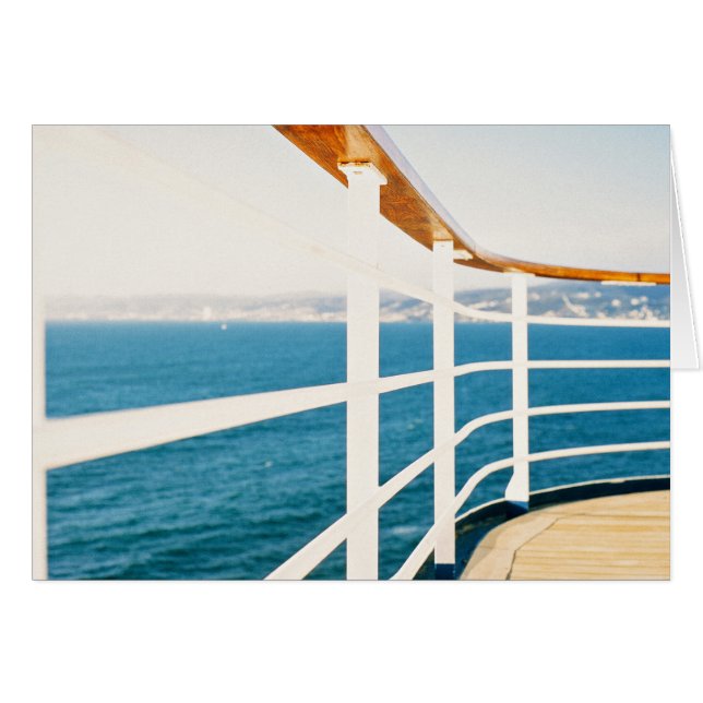 Themed kryssning, en bild av en Cruize segling på Hälsningskort (Framsidan Horizontal)