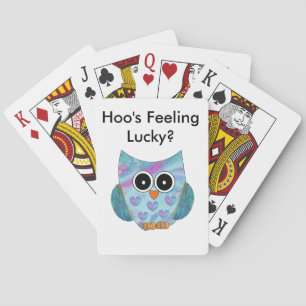 Themed leka kort för uggla spel kort