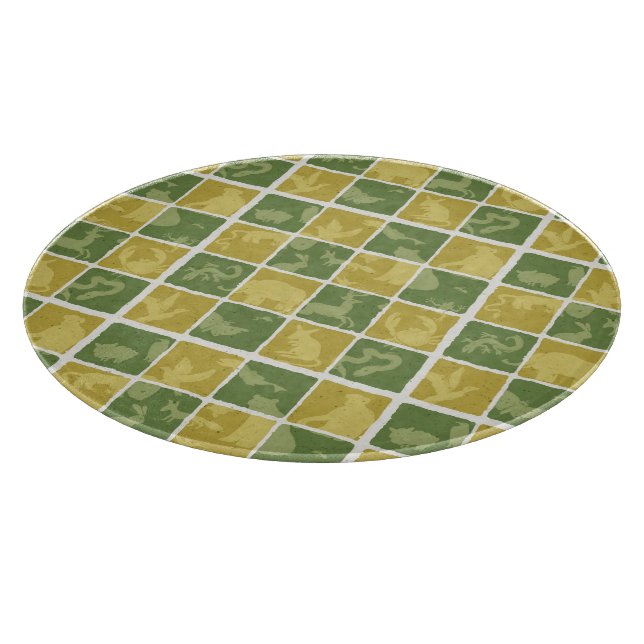 themed mönster för zoo (Hörn)