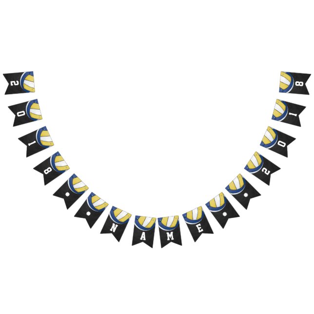 Themed partyBunting för volleyboll 04of12 Vimplar (Alla)