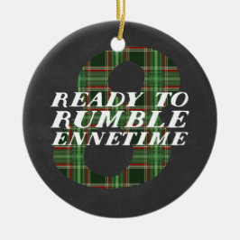 Themed prydnad Enneagram 8 för rolig jul Julgransprydnad Keramik