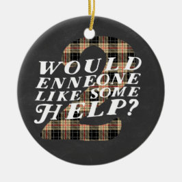 Themed prydnad för Enneagram 2 jul Julgransprydnad Keramik