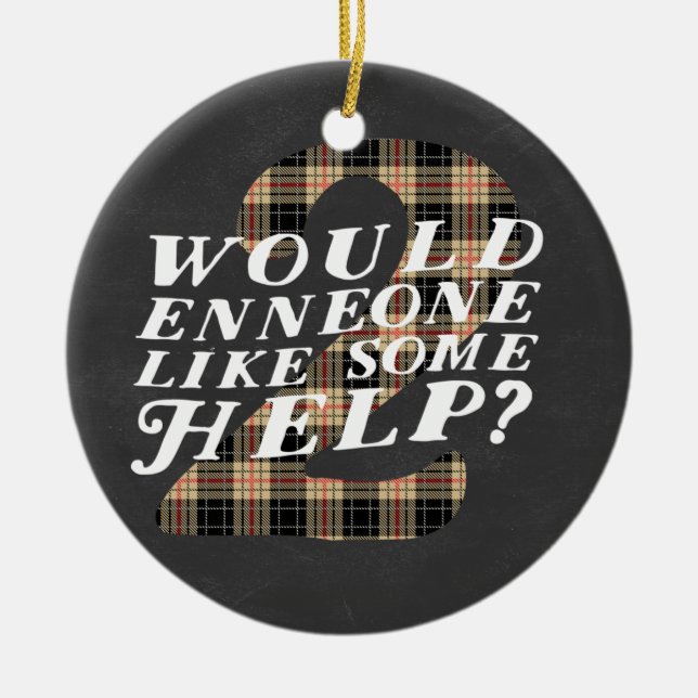 Themed prydnad för Enneagram 2 jul Julgransprydnad Keramik (Framsidan)