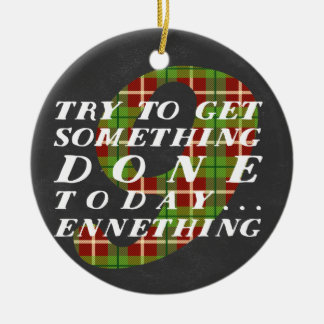 Themed prydnad för Enneagram 9 jul Julgransprydnad Keramik