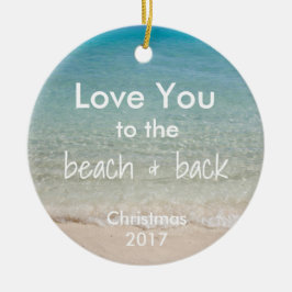 Themed prydnad för strand med citationstecken julgransprydnad keramik