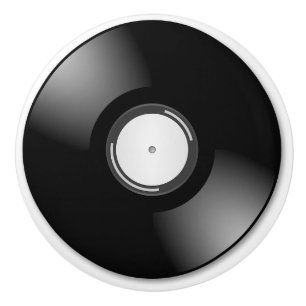 Themed rolig 80-tal för Retro vinylalbumrekord Knopp