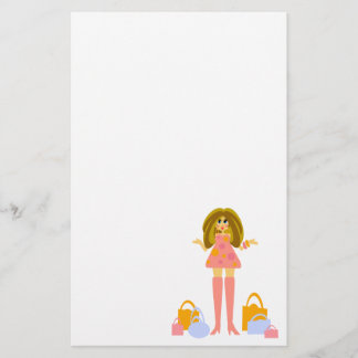 Themed rolig shopping brevpapper