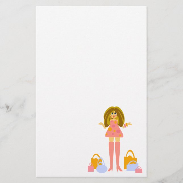 Themed rolig shopping brevpapper (Framsida)