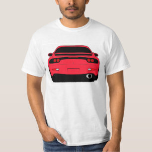 Themed skjorta RX7 i rött T Shirt