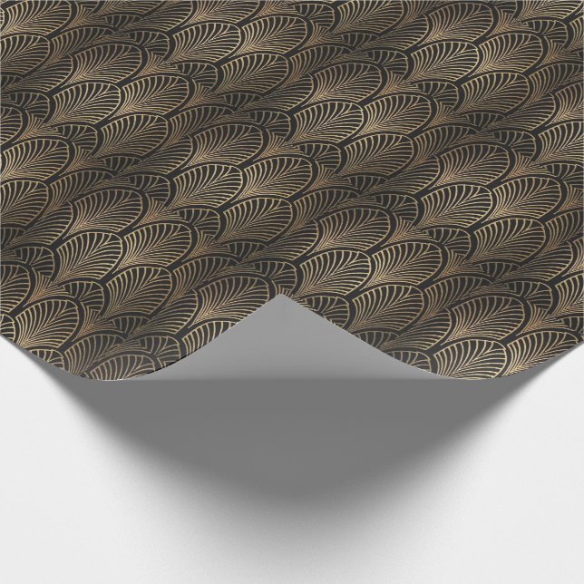 Themed slående in papper för 20-talparty presentpapper (Hörn)