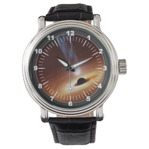 Themed svart hål armbandsur