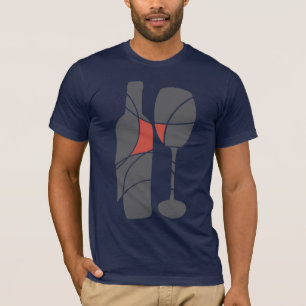 Themed t-skjorta för vin t shirt