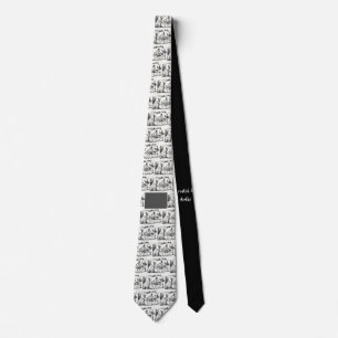 Themed Tie för musik Slips