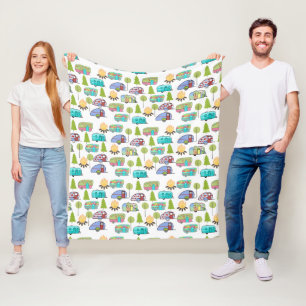 Themed ullfilt för campare fleecefilt