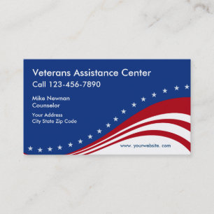Themed veteran visitkort