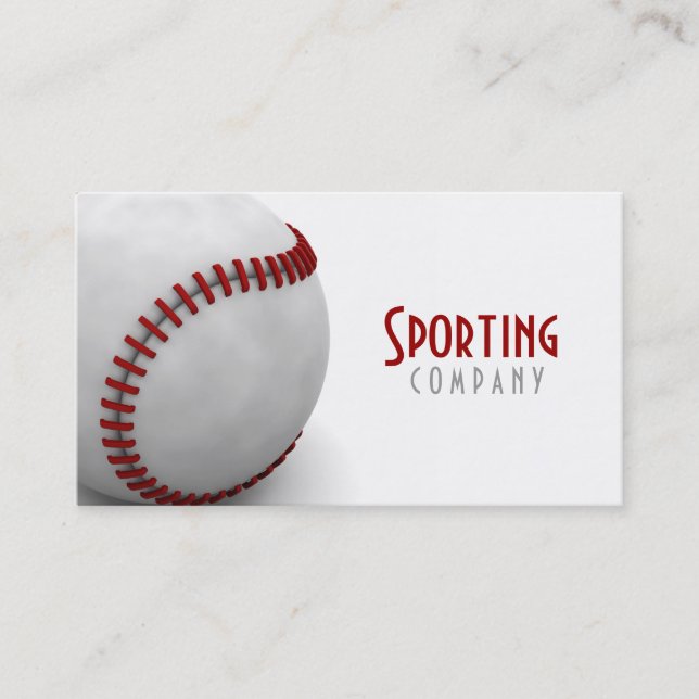 Themed visitkort för baseball (Framsida)