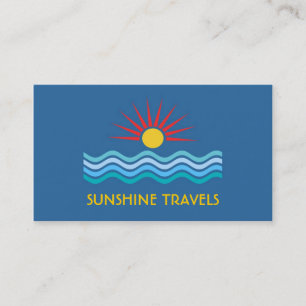 Themed visitkort för sol