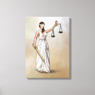 Themis - damrättvisa canvastryck