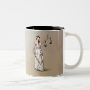 Themis - damrättvisa Två-Tonad mugg