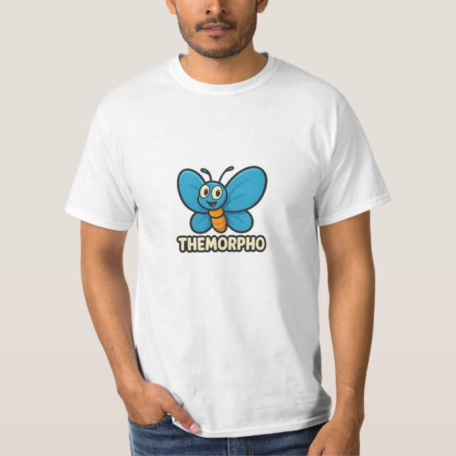 THEMORPHO – Lustiger Schmetterling T-Shirt (Framsida)