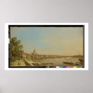 Themsen från Terrace of Somerset House Titta Poster