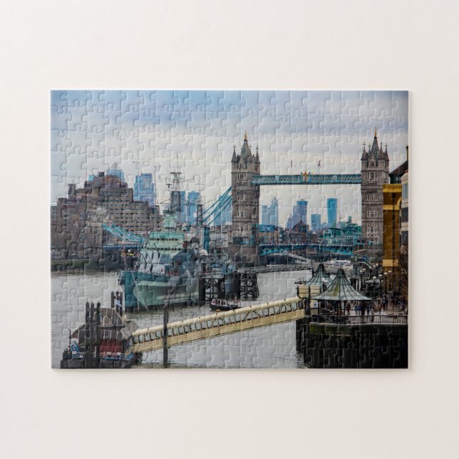 Themsen London. Pussel (Horisontell)
