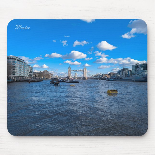 Themsen och Tower Bridge Musmatta (Framsidan)