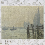 Themsen under Westminster av Claude Monet Pussel<br><div class="desc">Thames under Westminster (1871) av Claude Monet är en vintage imponerande bra konsthantverk nautisk målning med ett sjölandskap till havs med Westminster Abbey i avstånd och båtar på Themfloden. Om konstnären: Claude Monet (1840-1926) var en av grundarna av den Fransk målningsrörelsen och de flesta av hans målningar var "en plein...</div>
