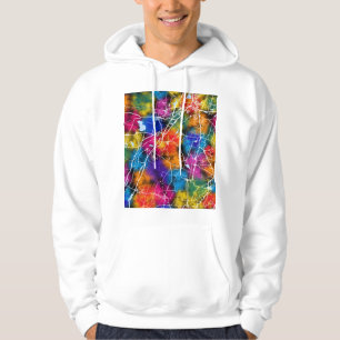 Theni Tamil Nadu Stadskarta Hoodie
