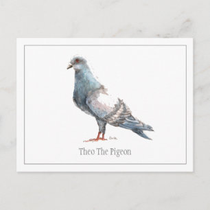 "Theo the Pigeon"-vykort Vykort