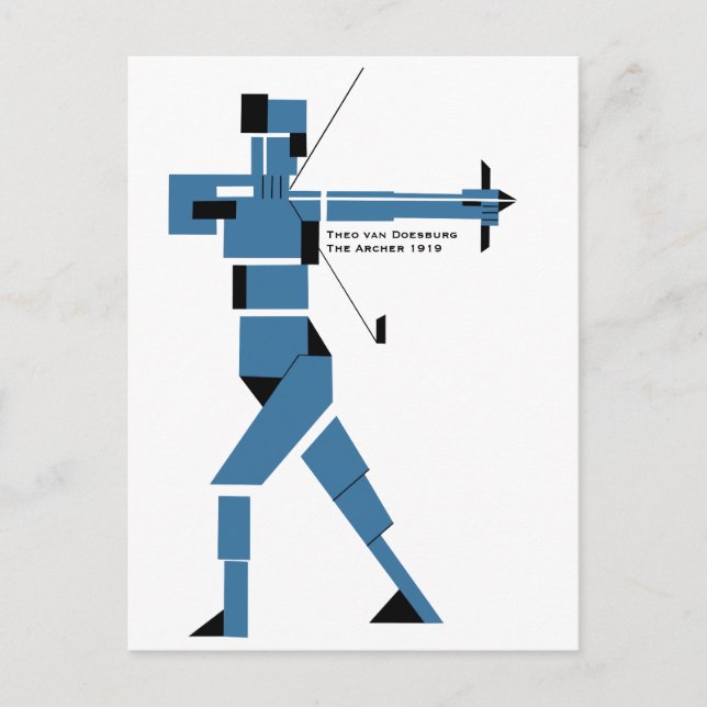 Theo van Doesburg Archer CC0237 Vykort (Framsida)