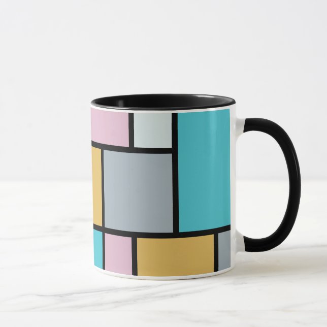 Theo Van Doesburg - Komposition 17 - Mondrian Art Mugg (Höger)