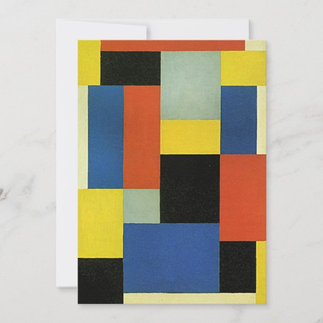 Theo van Doesburg, Komposition XX, kort (Framsida)
