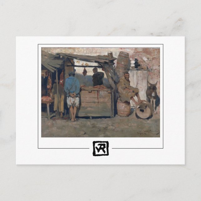 Théo van Rysselberghe #186 - Finkonstkort Vykort (Framsida)