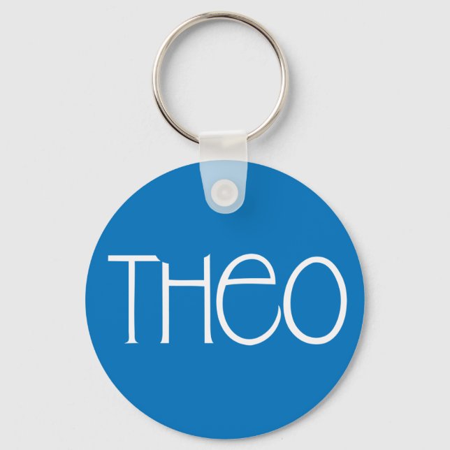 Theo White Keychain Nyckelring (Framsida)
