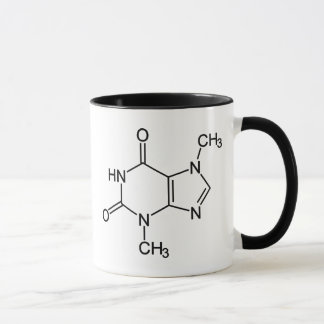 Theobromin Choklad Molekyl Kemisk Diagram Mugg