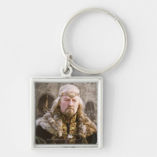 Theoden Fyrkantig Silverfärgad Nyckelring