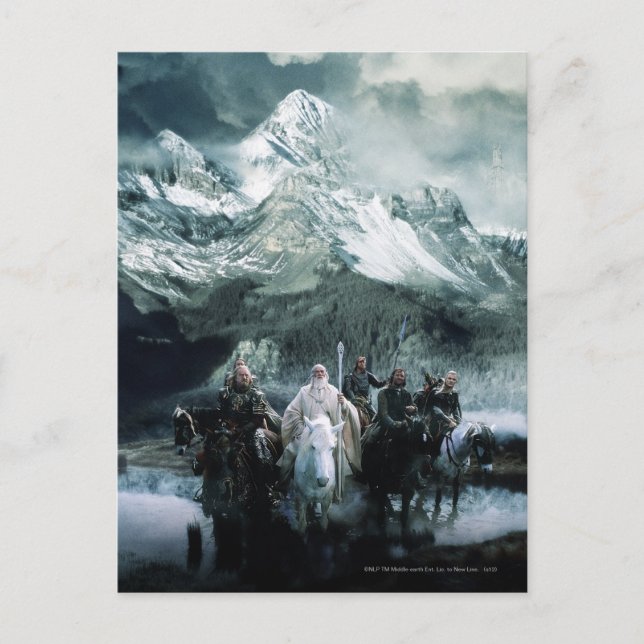 Theoden och Fellowship Vykort (Framsida)